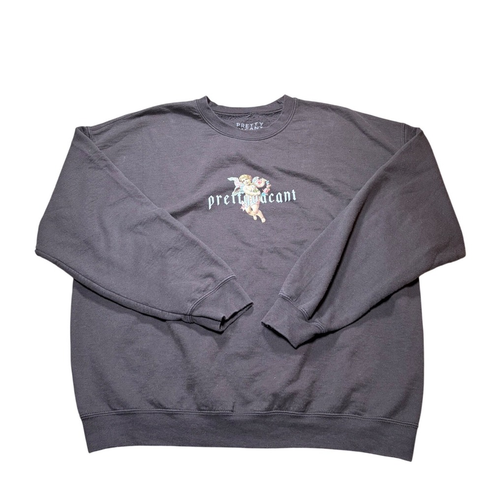 Pretty Vacant Brown Cherub Angel Graphic Crewneck Sweatshirt XL Streetwear